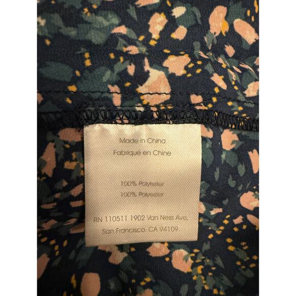 Ingrid & Isabel Smock Bodice Printed Square Neck Midi Maternity Dress Womens XL - Picture 8 of 8